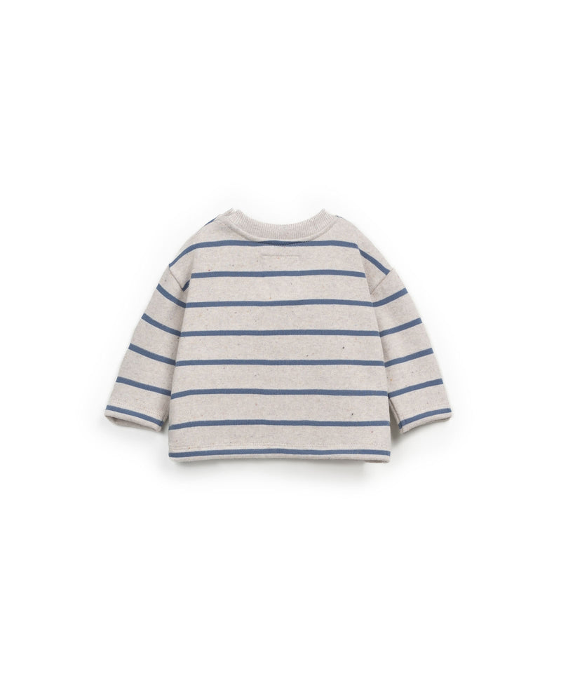 Play Up Striped Jersey LS T-shirt Whale