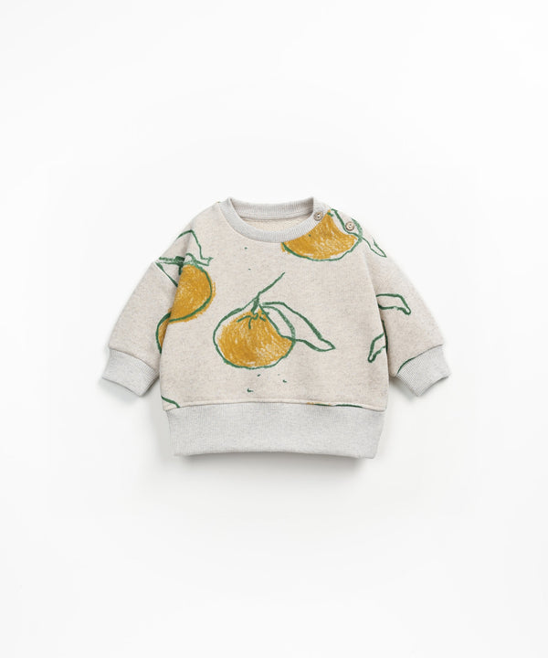 Play Up Baby Printed Fleece Sweater Grés