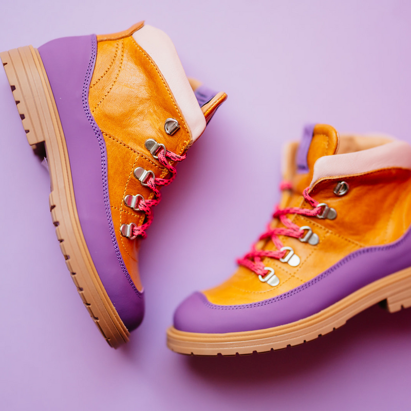 Rondinella Cognac Purple Bottine (maat 25-37)