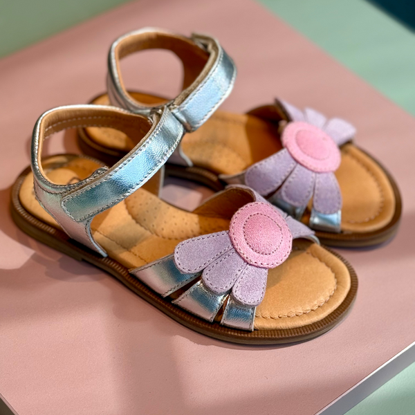 Romagnoli Flower Sandaal Zilver (maat 28-33)