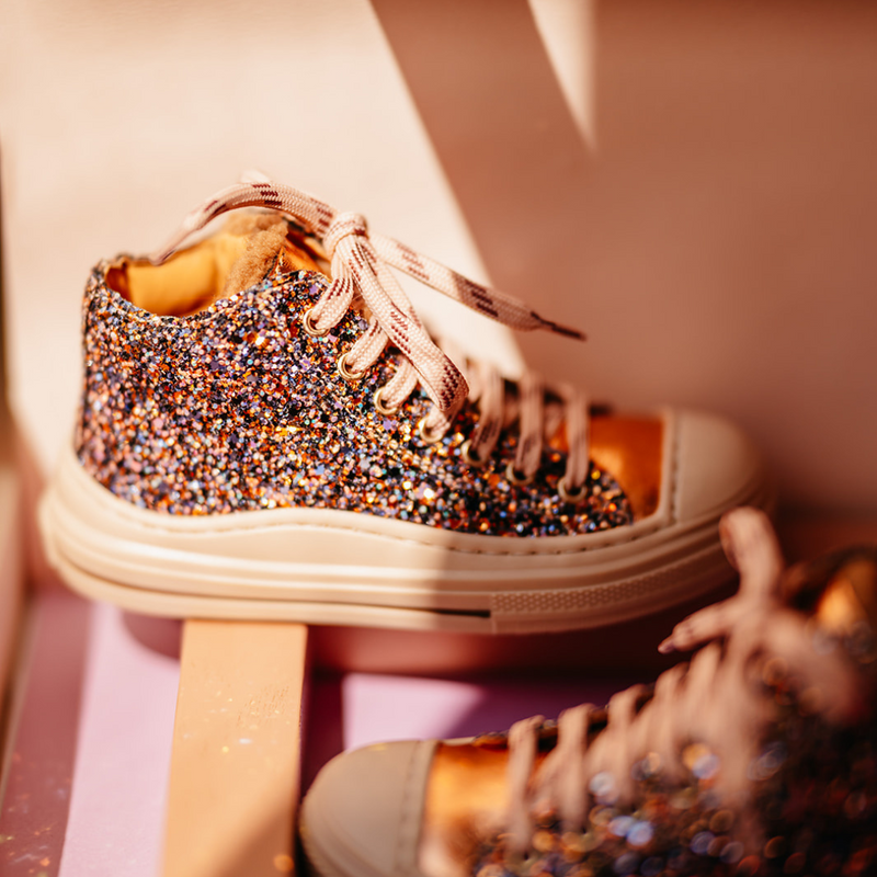 Romagnoli Half Hoge Glitter Sneaker (maat 24-30)