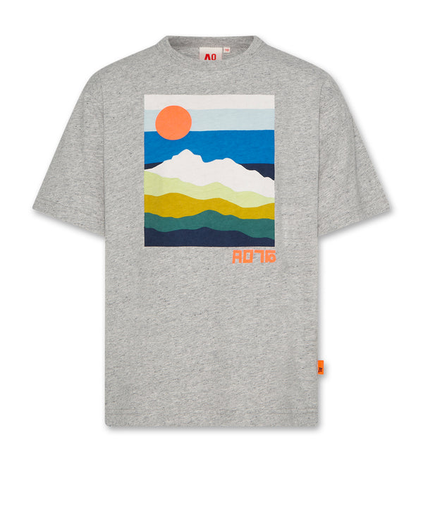 AO76 Silas T-shirt Landscape Oxford