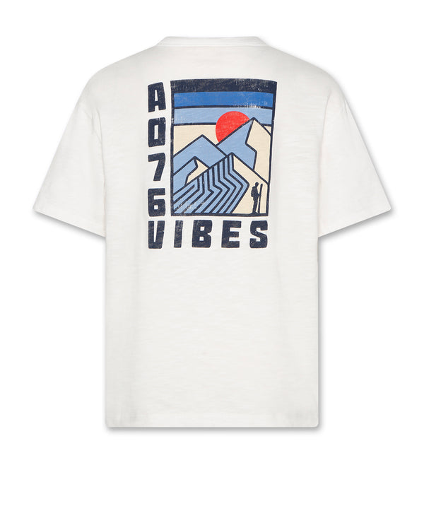 AO76 Silas T-shirt Vibes White