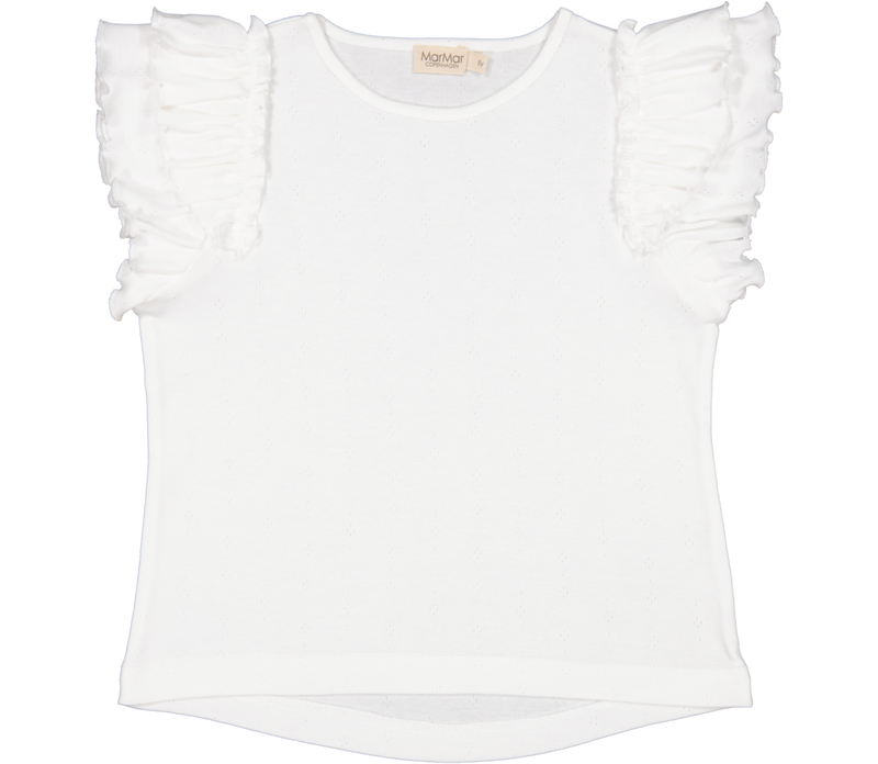 MarMar Copenhagen Modal Pointelle Tavora Frills Top Cloud