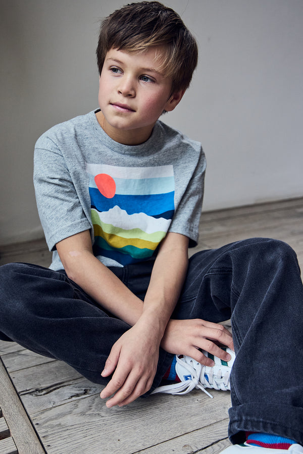 AO76 Silas T-shirt Landscape Oxford