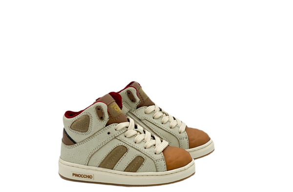 Hip Half Hoge Basketter Beige Bruin, (maat 23-30)
