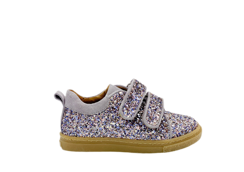 Angulus Glitter Velcro Sneaker Lilac (maat 25-30)