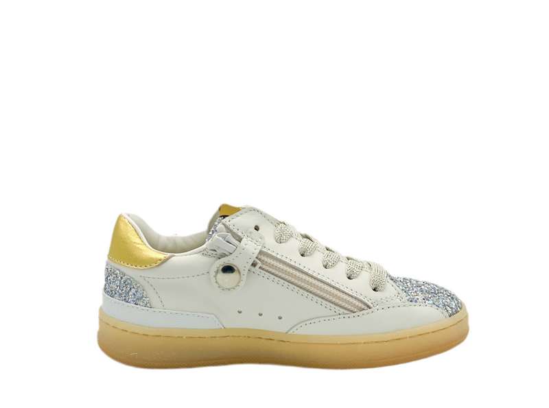 Rondinella Witte Basketter Glitter (maat 27-35)