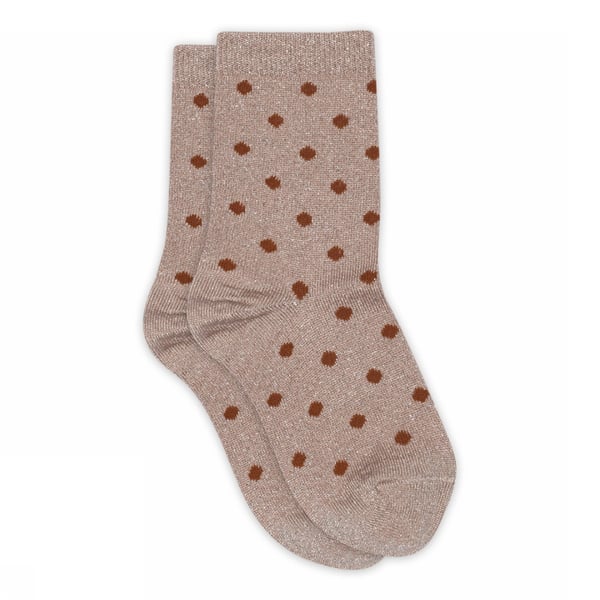 Mp Denmark Irma Glitter Socks Rose Grey