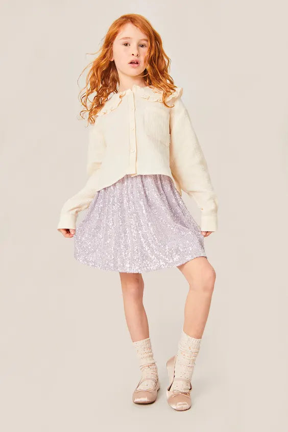 Mipounet Ada Sequin Skirt Light Mauve