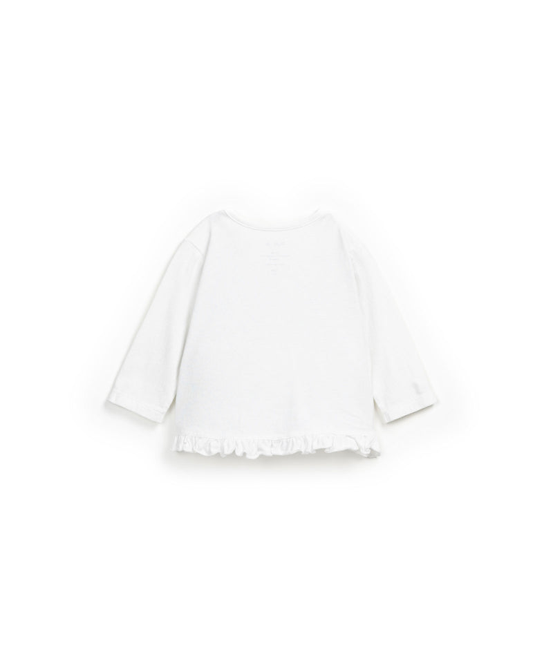 Play Up Jersey LS Ruffles T-shirt Seagull