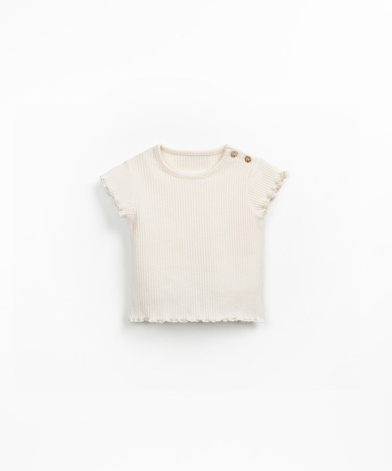 Play Up Baby Flamé Rib T-shirt Grés