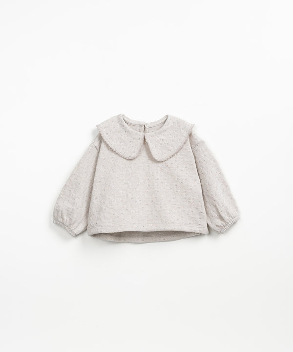 Play Up Baby Embellished Jersey Sweater Grés