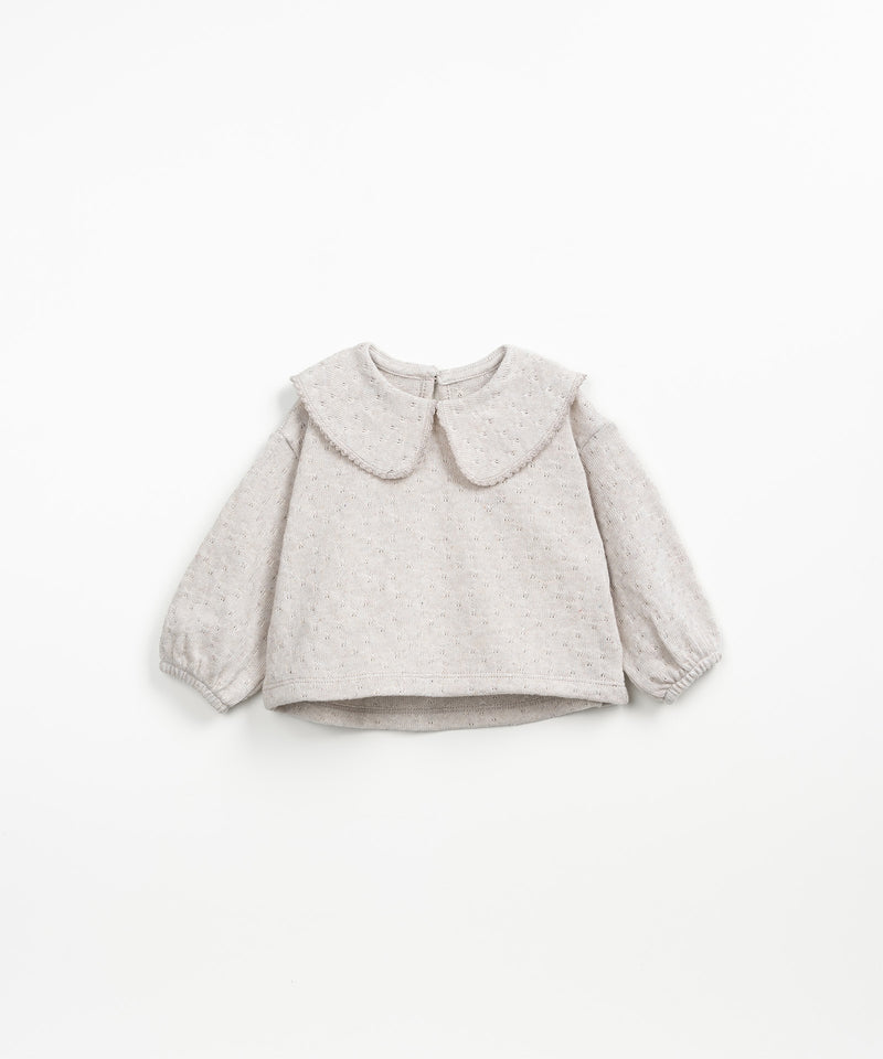 Play Up Baby Embellished Jersey Sweater Grés