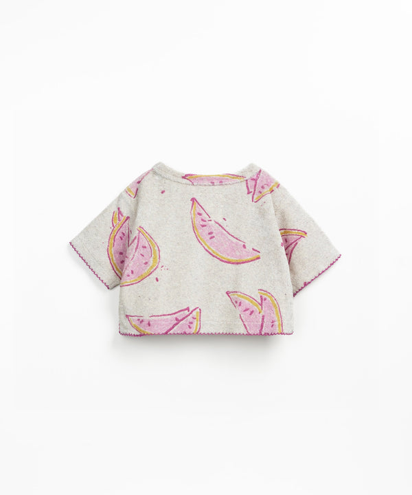 Play Up Baby Printed Plush Sweater Grés