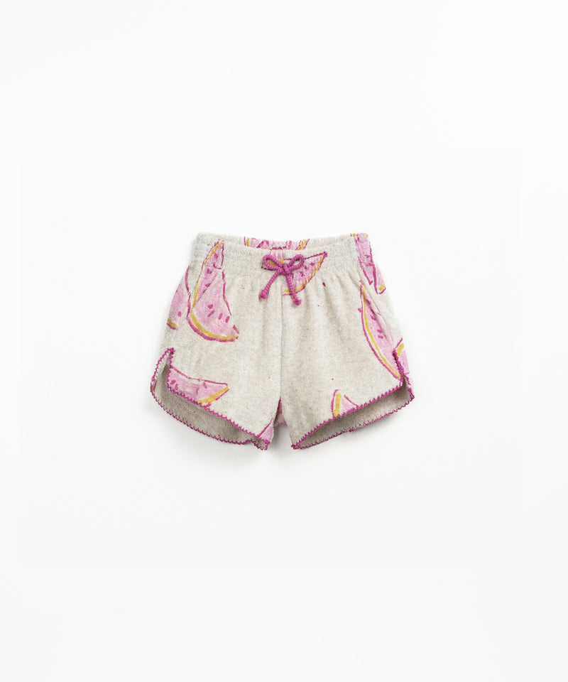 Play Up Baby Printed Plush Shorts Grés