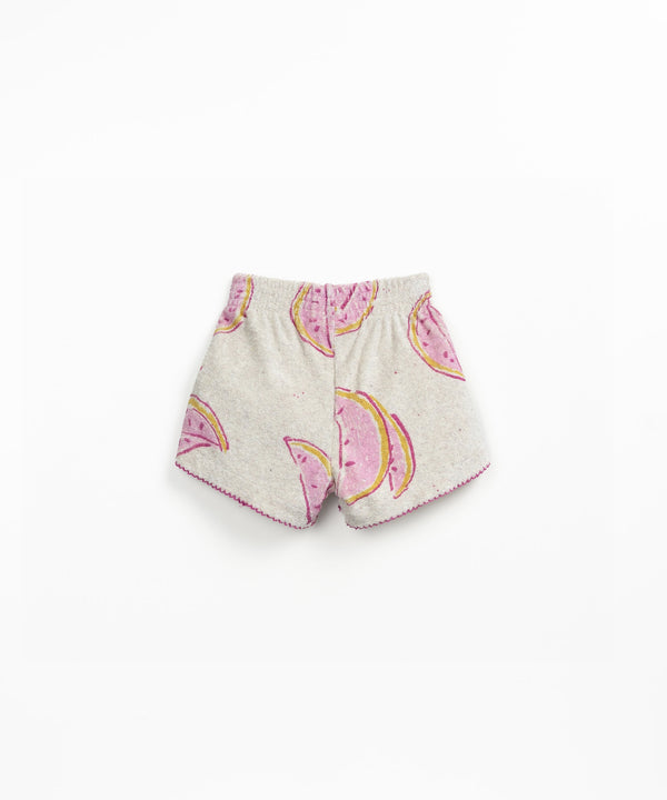 Play Up Baby Printed Plush Shorts Grés