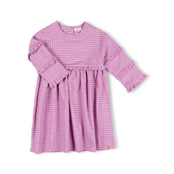 Nixnut Feel Dress Lila Checkered