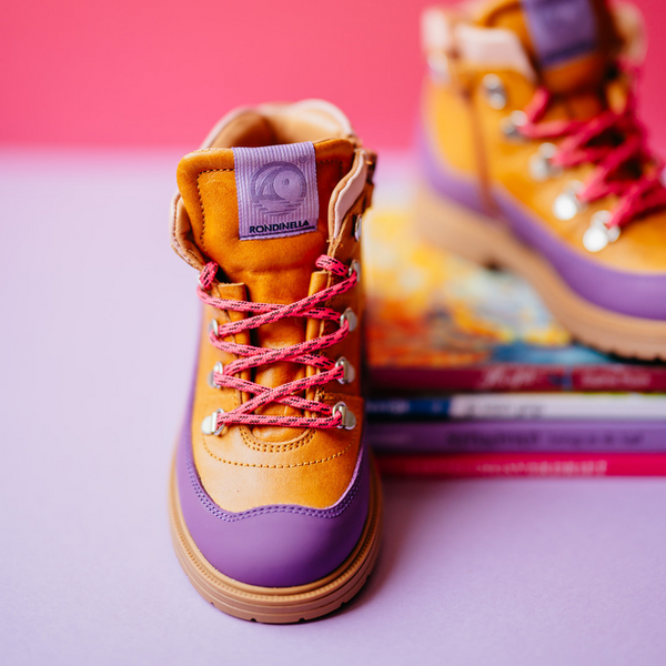 Rondinella Cognac Purple Bottine (maat 25-37)