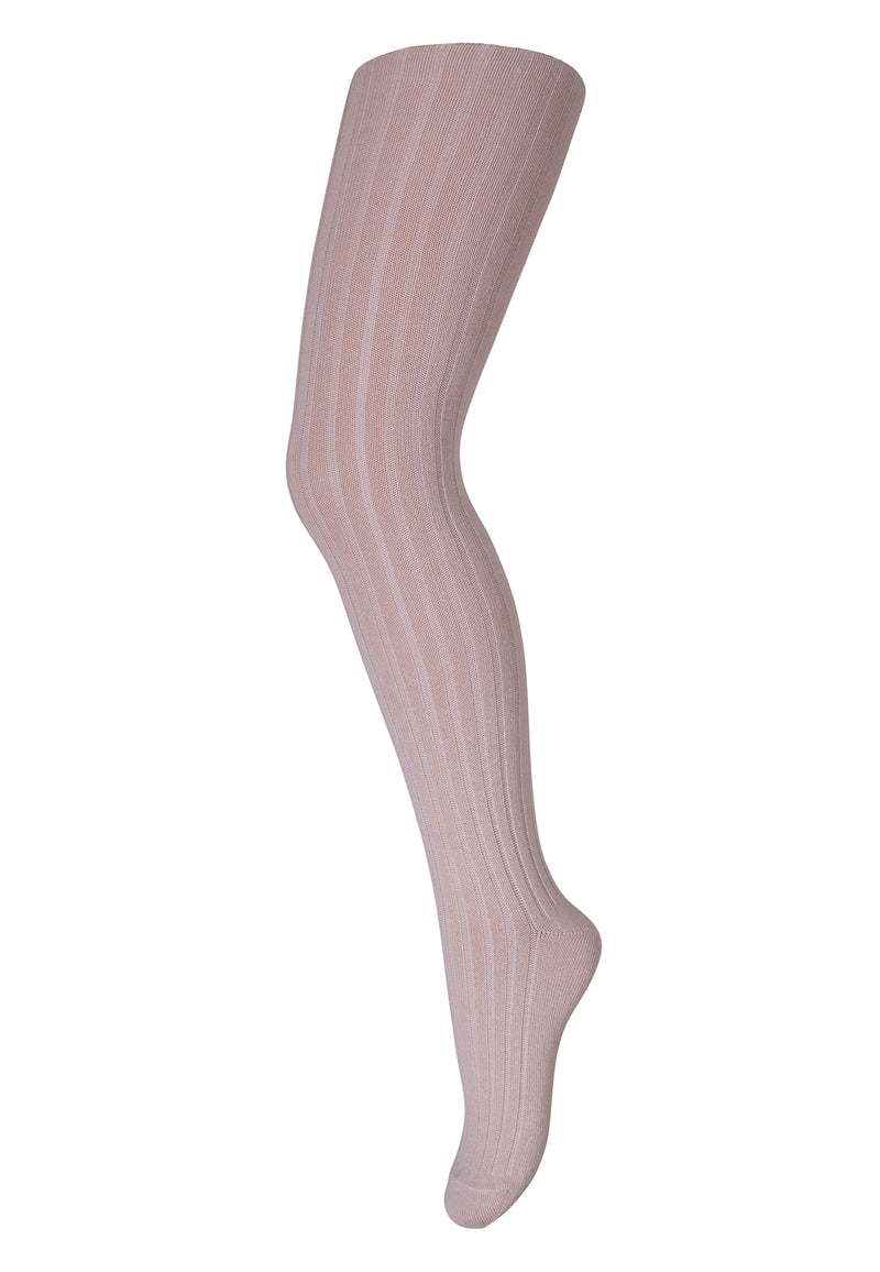 Mp Denmark Cotton Rib Tights Rose Dust