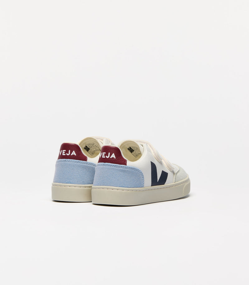 Veja Sneaker Small V-12 Extra White Multico Steel (maat 23-35)