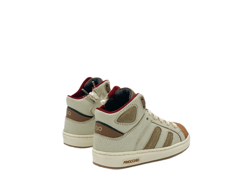 Hip Half Hoge Basketter Beige Bruin, (maat 23-30)