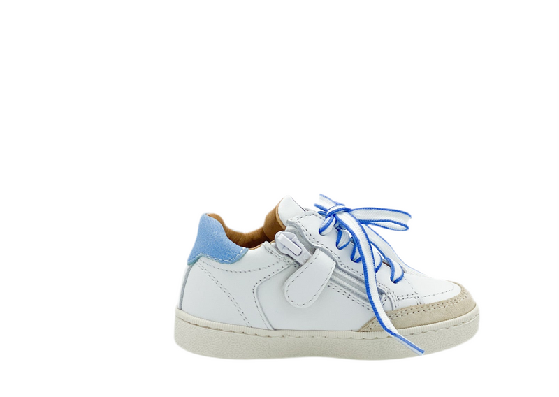 Romagnoli Eerste Sneaker Wit Azzurro (maat 21-26)