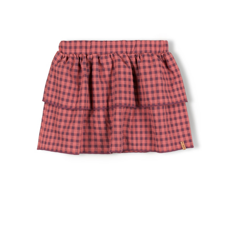 Nixnut Ply Skirt Spice Checkered