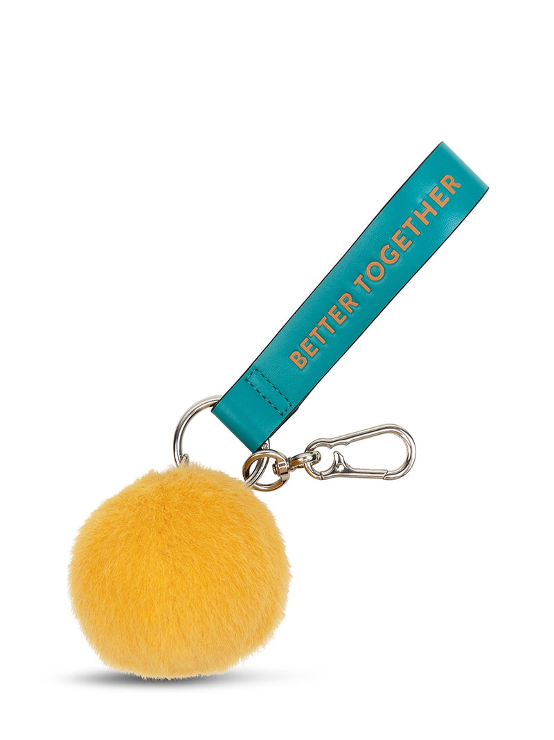 Smiley Eco Fuzzy Bag Charm  7cm