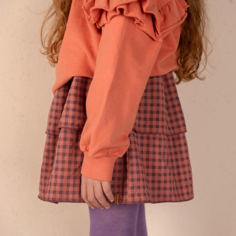 Nixnut Ply Skirt Spice Checkered