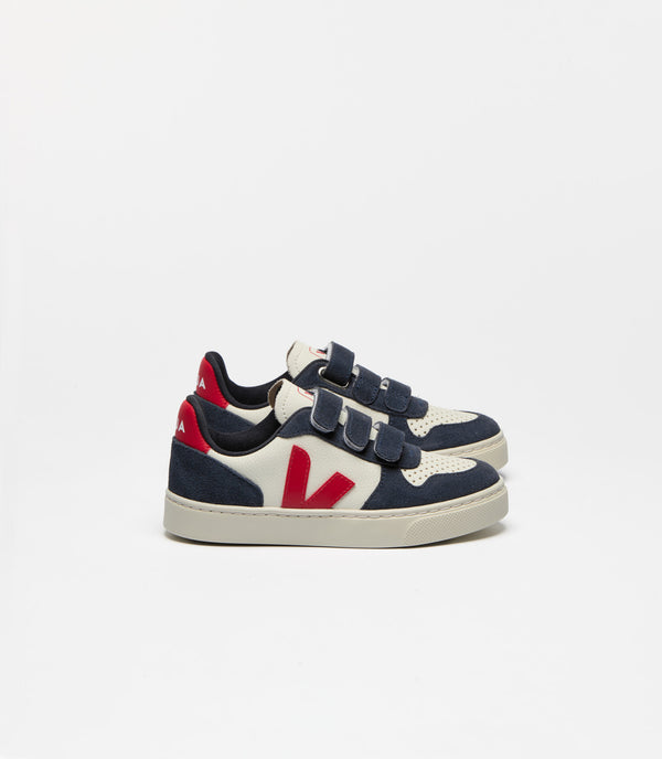 Veja Sneaker Small V-10 Pure Pekin Nautico (maat 25-35)