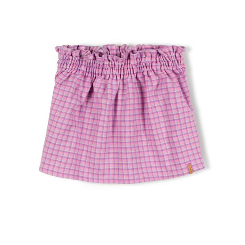 Nixnut Tos Skirt Lila Checkered