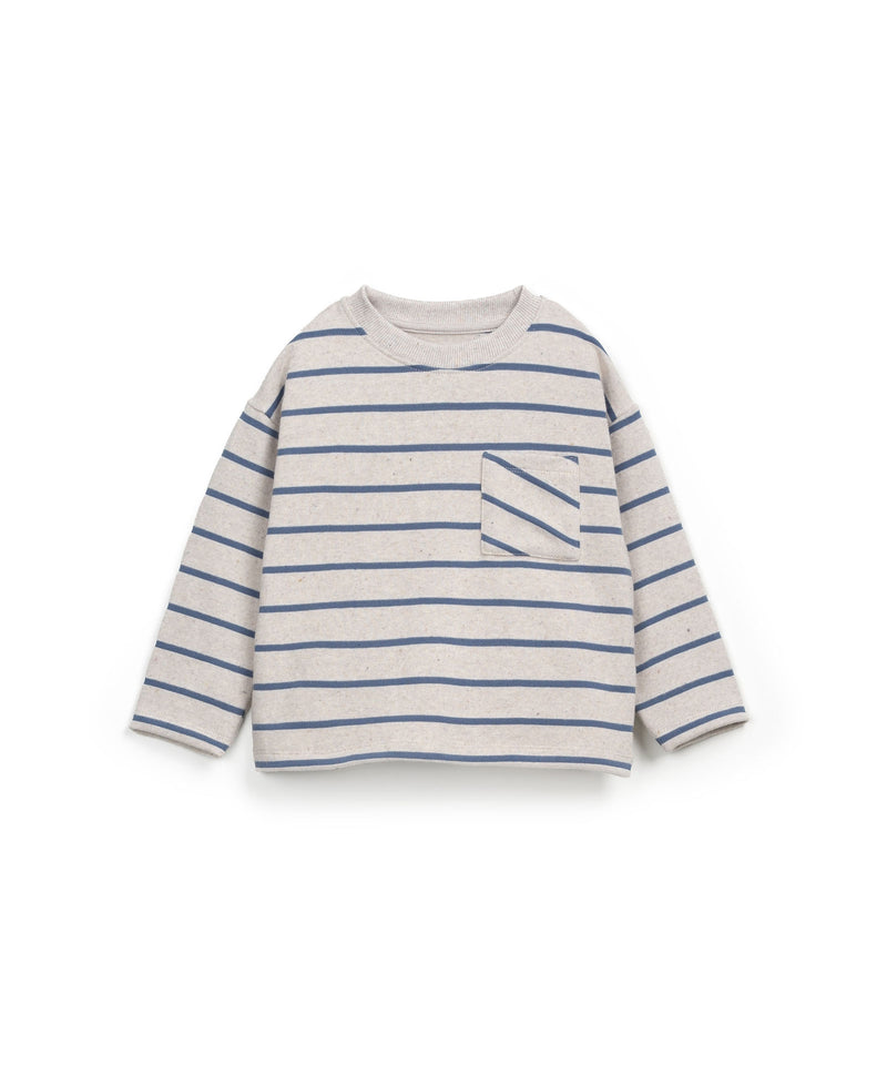 Play Up Striped Jersey LS T-shirt Whale