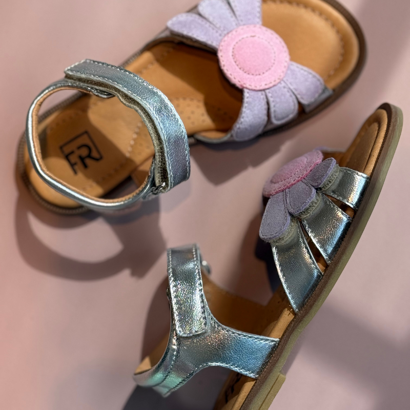 Romagnoli Flower Sandaal Zilver (maat 27-33)