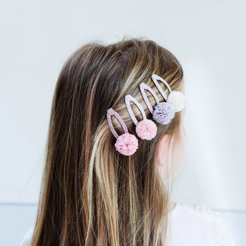 Mimi X Lula Tulle Pom Pom Clips (4pack)