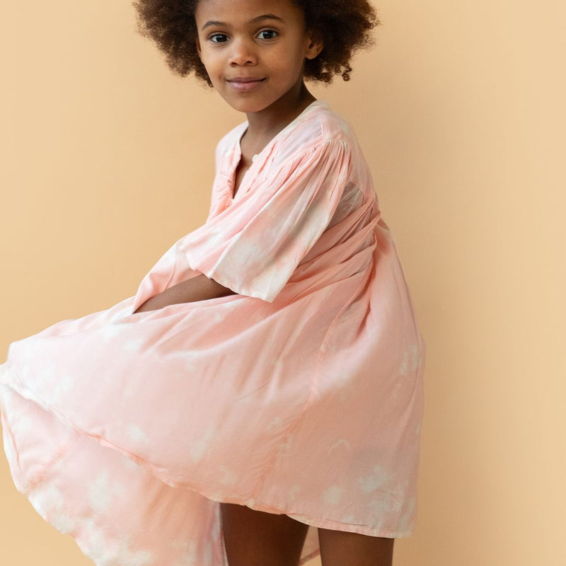 Simple Kids Smokey Dress Cloud Rose