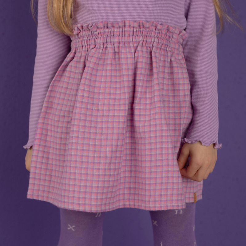 Nixnut Tos Skirt Lila Checkered
