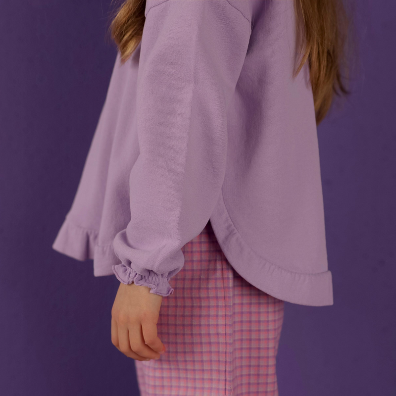 Nixnut Ruffled Sweater Lila