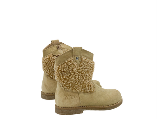 Clic Cowboylaarsje Beige (maat 24-30)