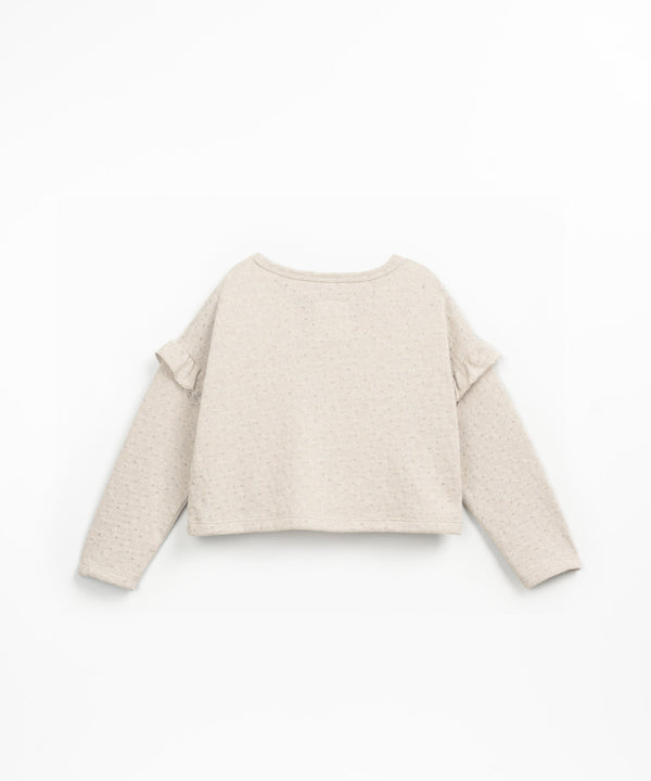 Play Up Embellished Jersey Sweater Grés