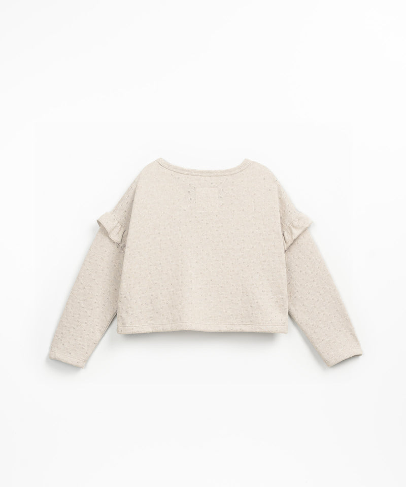 Play Up Embellished Jersey Sweater Grés