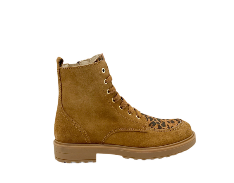 Beberlis Suede Bottine Cognac (maat 30-38)