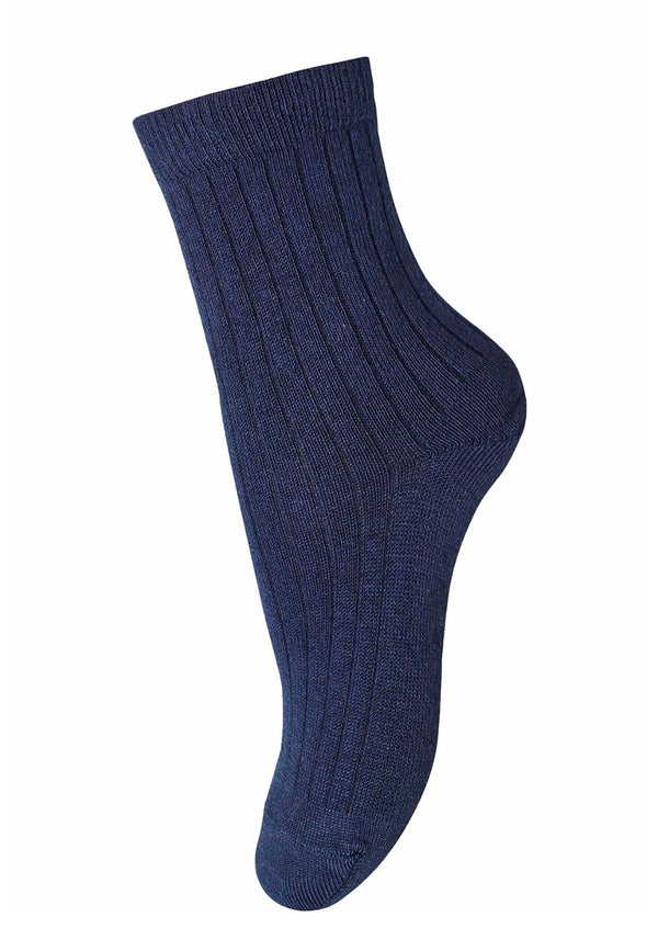 Mp Denmark Cotton Rib Socks Navy