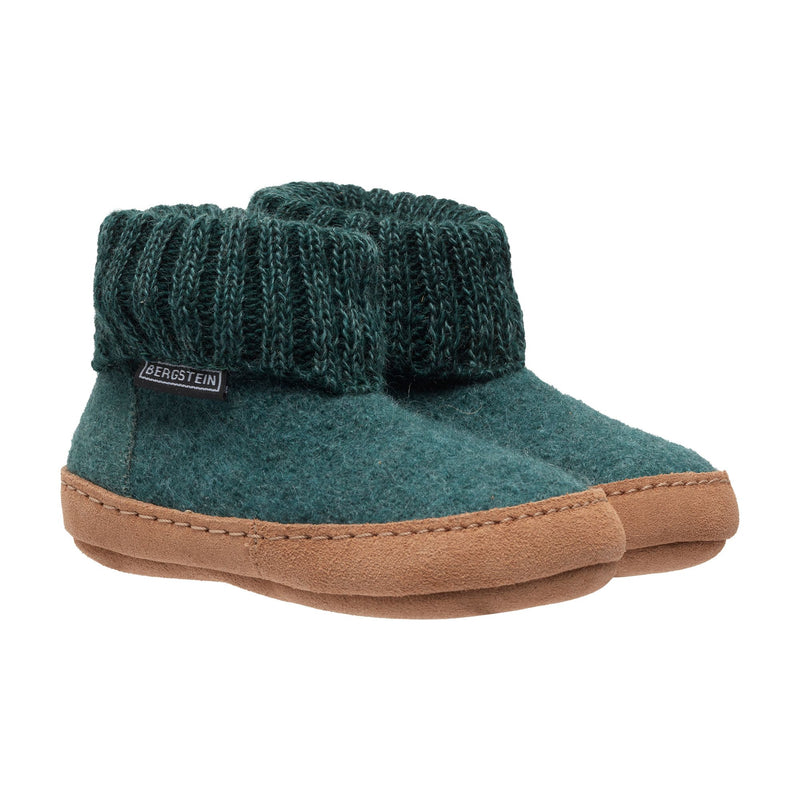 Bergstein Pantoffel BN Cozy Lux Seagreen (maat 25-35)