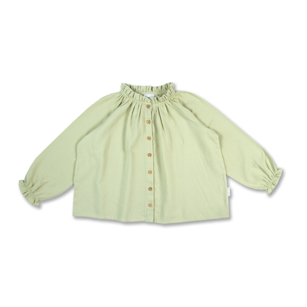 Petit Blush Raglan Blouse Salvia Green