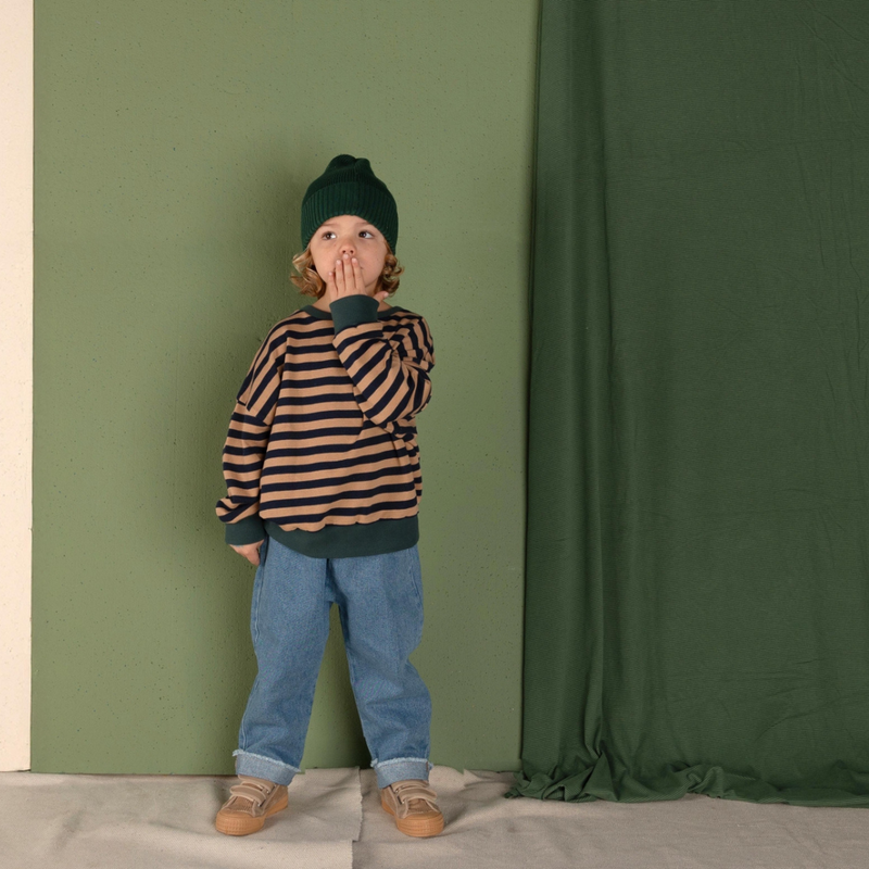 Nixnut Rel Sweater Navy Stripe