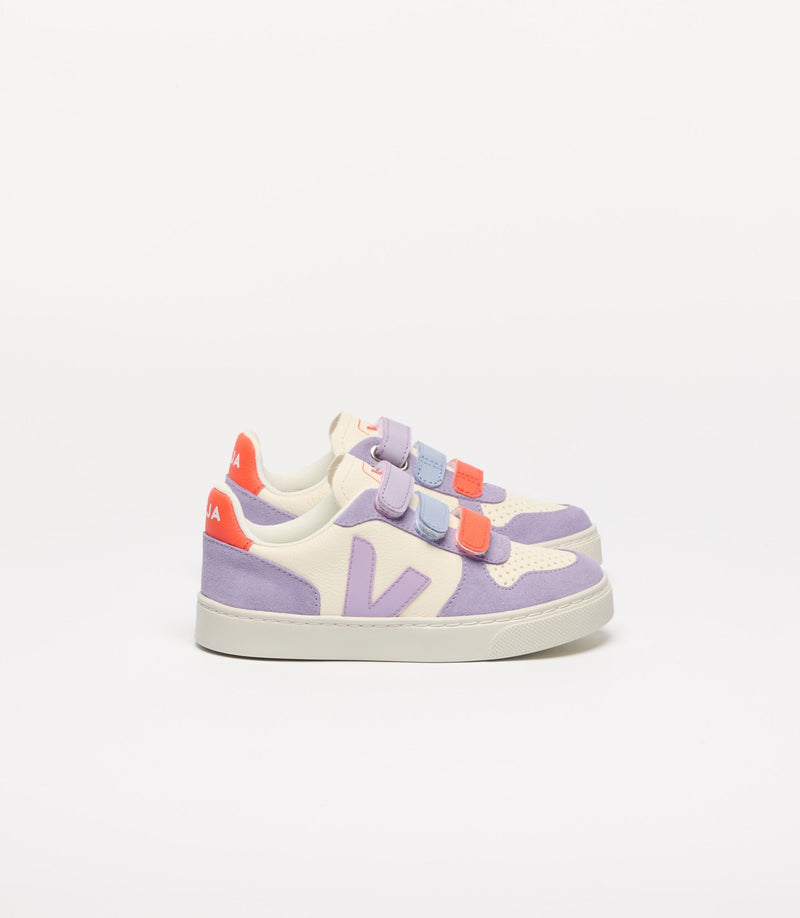Veja Sneaker Small V-10 Leather Cashew Multico Orchid (maat 24-33)