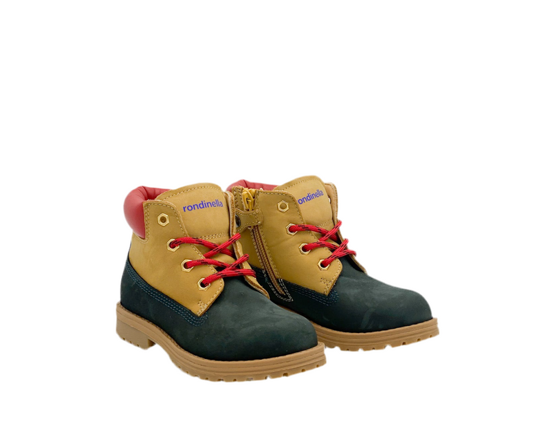 Rondinella Cognac Blue Bottine (maat 24-29)