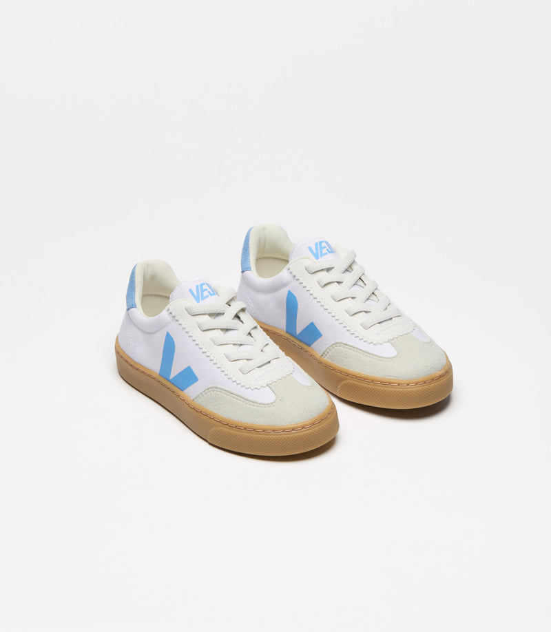 Veja Sneaker Small Volley White Aqua (maat 27-35)