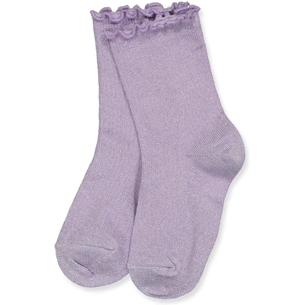 Mp Denmark Doris glitter sock purple